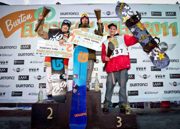BEO11 mens slopestyle podium