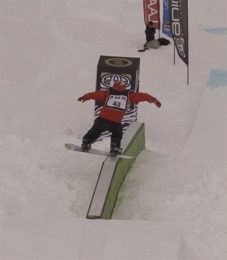 Mens slopestyle, BRITS 2008, Laax