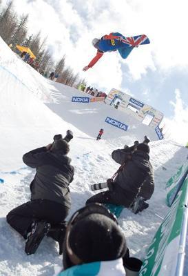 Last event for the British World Cup Halfpipe Team