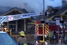 Sun Valley Fire in the Main Lodge