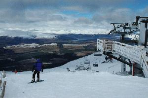 Nevis from top of the Quad Chair