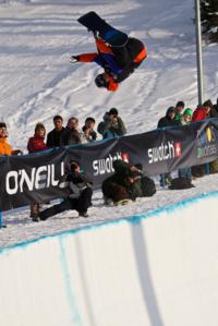 Iouri Podlatchikov takes the Evolution Halfpipe