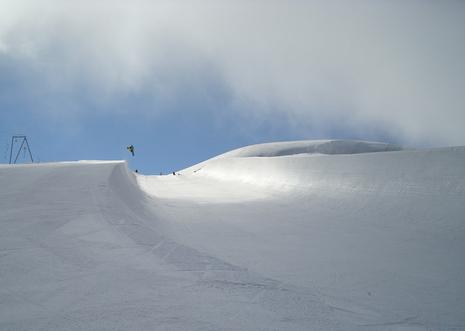 Zermatt summer halfpipe