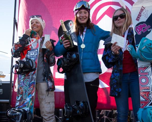 The Brits Snowboard Cross Womens Podium 2014