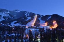 Ski Resort Panorama in Canada