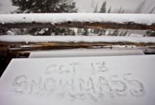 The first signs of winter arrive in Aspen/Snowmass