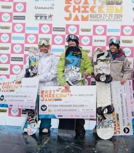 Halfpipe podium winners