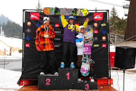 Big Air mens podium at Brits 09