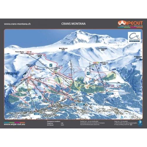 Crans Montana 2011-12 Wipeout Piste Map
