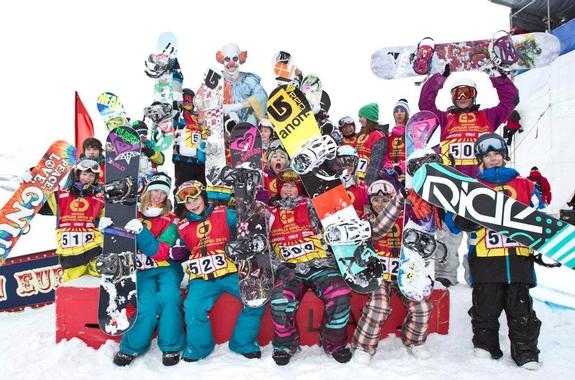 BEO2010 in Laax, Junior slopestyle finalists
