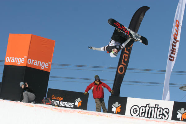 Halfpipe action at the Brits