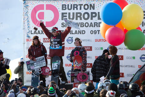BEO09 Mens halfpipe podium