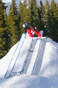Seb Kern Winterpark Snowboarder magazine Railjam