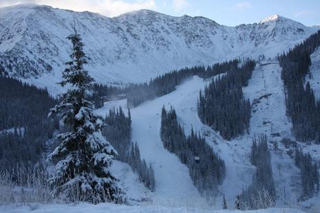 Snowmaking at Loveland pass, A-basin 6th October 09