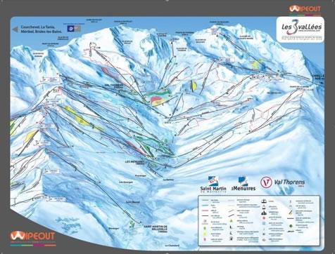 3-Valleys 2010/11 Wipeout Map