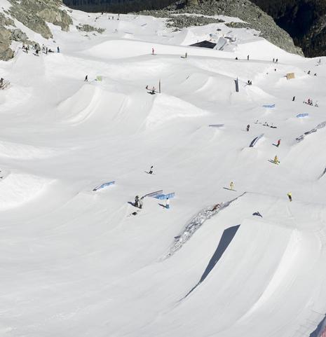 Blackcomb summer terrain park 2009