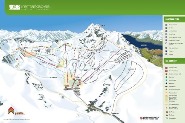 The Remarkables Trail Map 2014-15