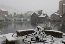 First snowfall at Copper Mountain