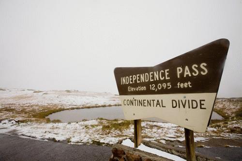 First snow in Colorado