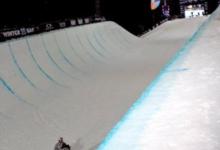Kelly Clark sticks a 1080 in X-Games Halfpipe