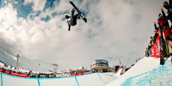 iPod and Ursina Haller win the BEO 2014 Halfpipe