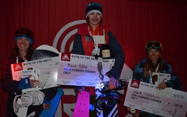 The Brits Snowboard Cross Women's Podium 2013