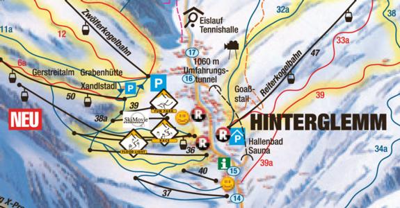 Hinterglemm 2010/11 terrain park map