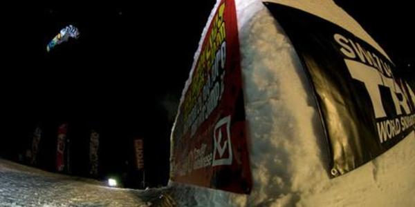 Yale Cousino takes the Riverjump in Livigno