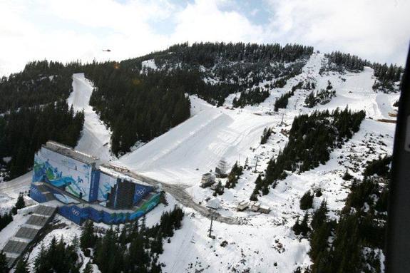 Olympic 2010 boardercross & Halfpipe with Grandstand
