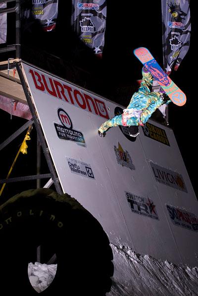 Rider Stefan Maurer in the Riverjump 09 in Livigno
