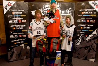 WRF 09 rookie male podium 2009 in Ischgl