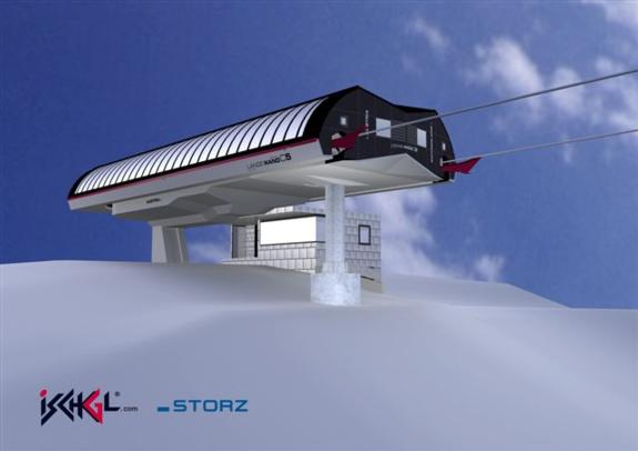 Ischgl's new Lange Wand chairlift for 2010/11