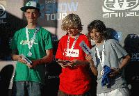 Hierons, Nicholls and Knox on the Chatham Podium
