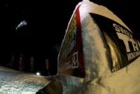 Yale Cousino takes the Riverjump in Livigno