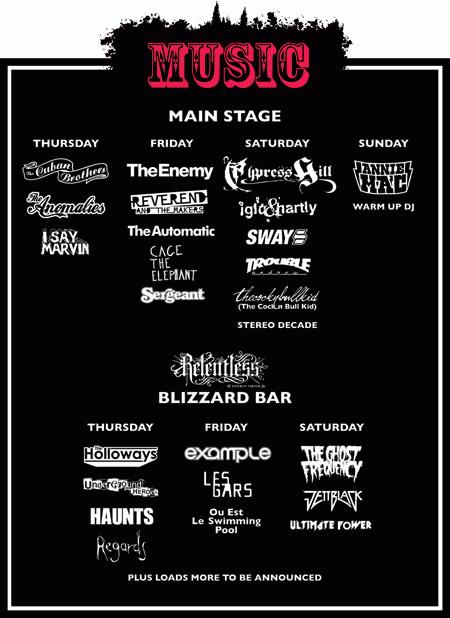 London Freeze music lineup