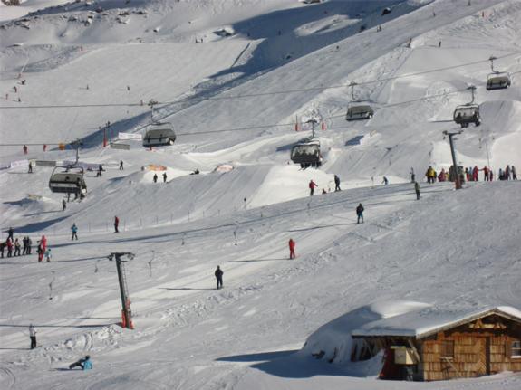 Main terrain park from the bottom