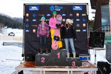 Brits 09 Womens boarder-x podium