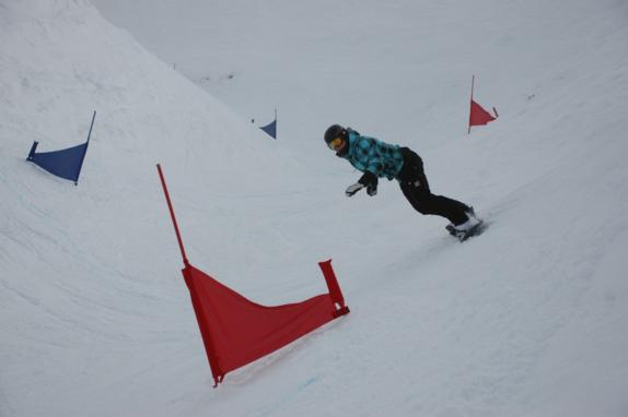 2010 Banked Slalom at TC female winner Juliane Bray
