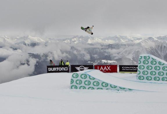 Christian Haller in the mens slopestyle semi at BEO11