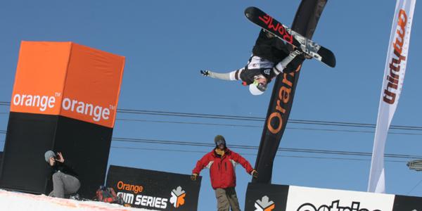 Halfpipe action at the Brits