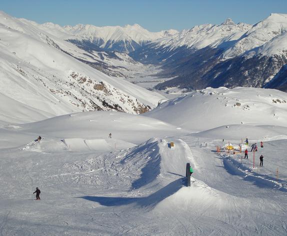 Corviglia terrain park - Advanced line