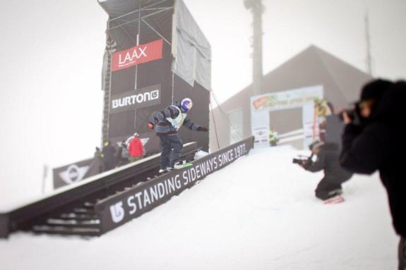 Seppe Smits in the mens slopestyle semi at BEO11