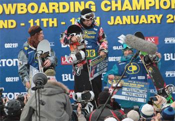 BEO 08 Halfpipe Podium