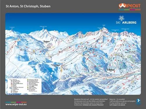 Arlberg 2010/11 Wipeout Map