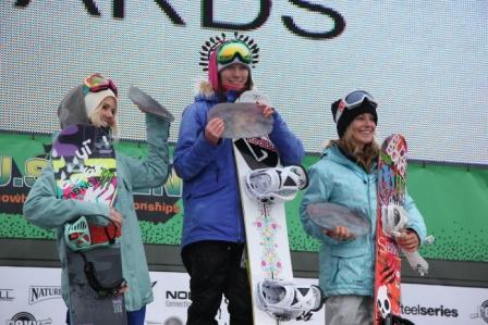 2011 US Open slopestyle womens podium