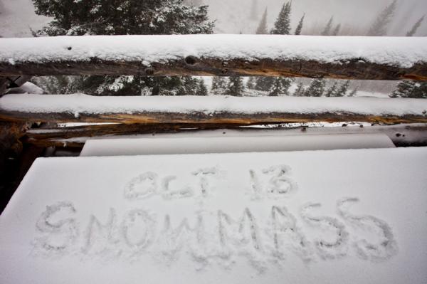 The first signs of winter arrive in Aspen/Snowmass