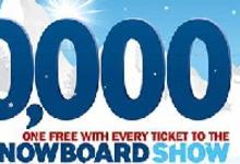 10,000 free lift passes at Ski and Snowboard Show!