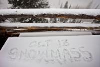 The first signs of winter arrive in Aspen/Snowmass