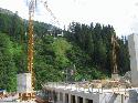 work underway at fimbabahn mid-station in Ischgl July 07