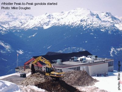 Whistler Peak-to-Peak gondola started